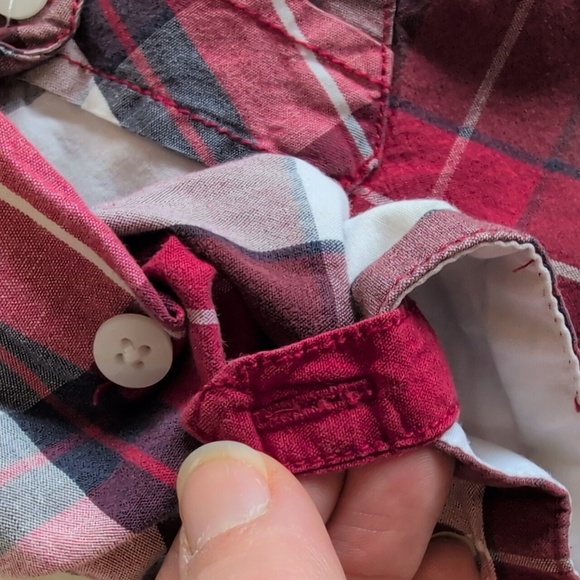 guess 2-pack bundle plaid cotton button down collared shirts 18 months baby boy - Picture 4 of 12